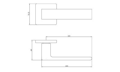 Ручка дверная GRANE S-560 Ручка дверная GRANE S-560
