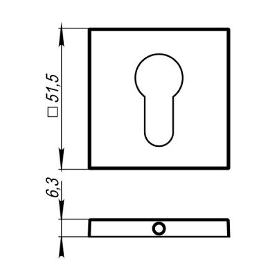 Накладка под цилиндр ET USS BPVD-77