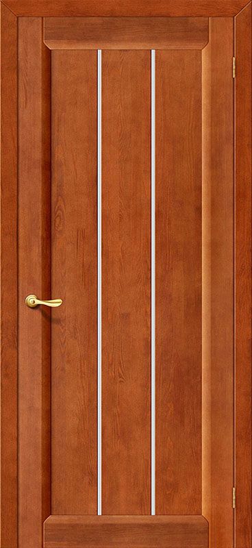 Дверь из массива сосны Вега 19 ДО со стеклом