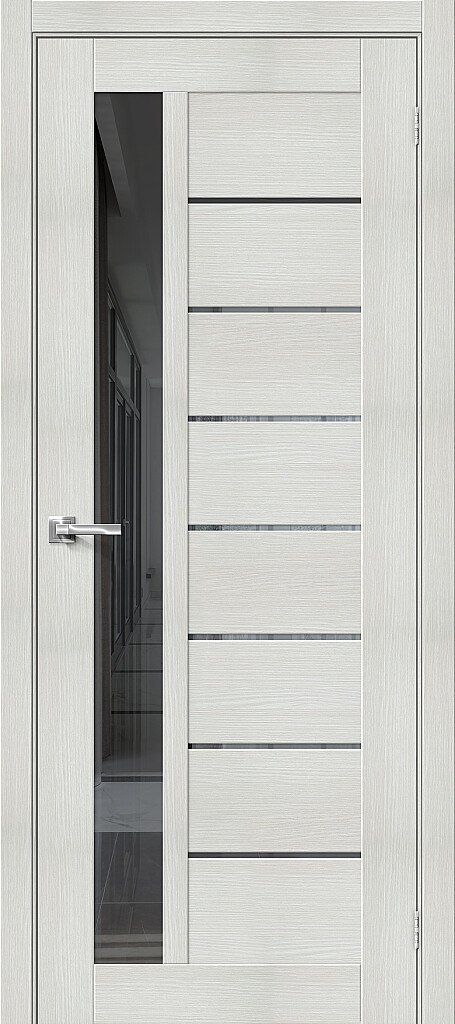 Межкомнатная дверь экошпон Браво-27 200*90 Bianco Veralinga Mirox Grey Межкомнатная дверь экошпон Браво-27 200*90 Bianco Veralinga Mirox Grey