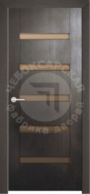 Дверь экошпон Вега ПО со стеклом