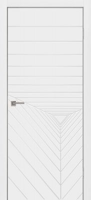Дверь эмалит Графика 12 белый