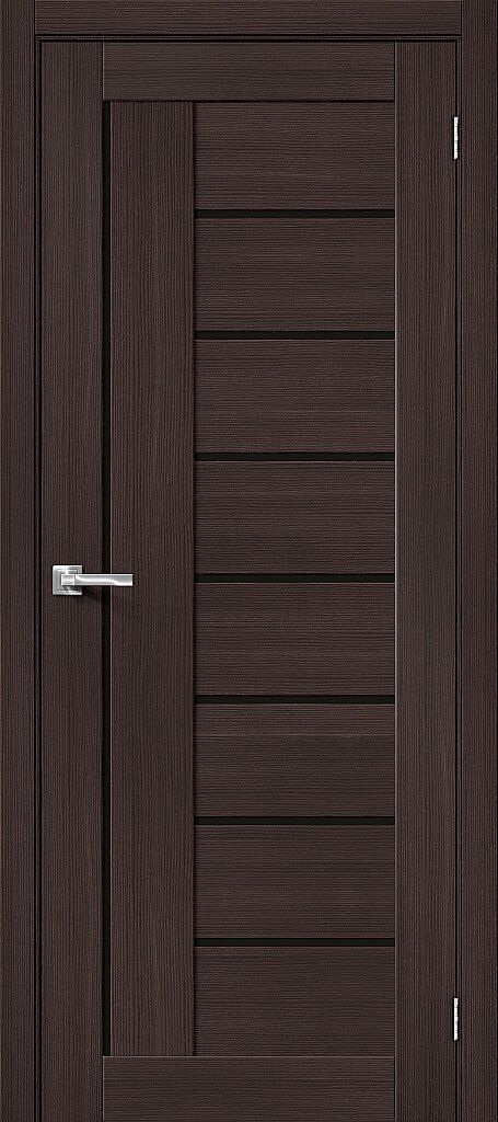 Межкомнатная дверь экошпон Браво-29 200*90 Wenge Melinga Black Star
