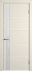 Дверь со стеклом Trivia магнолия эмаль 800х2000 стекло Lacobel White