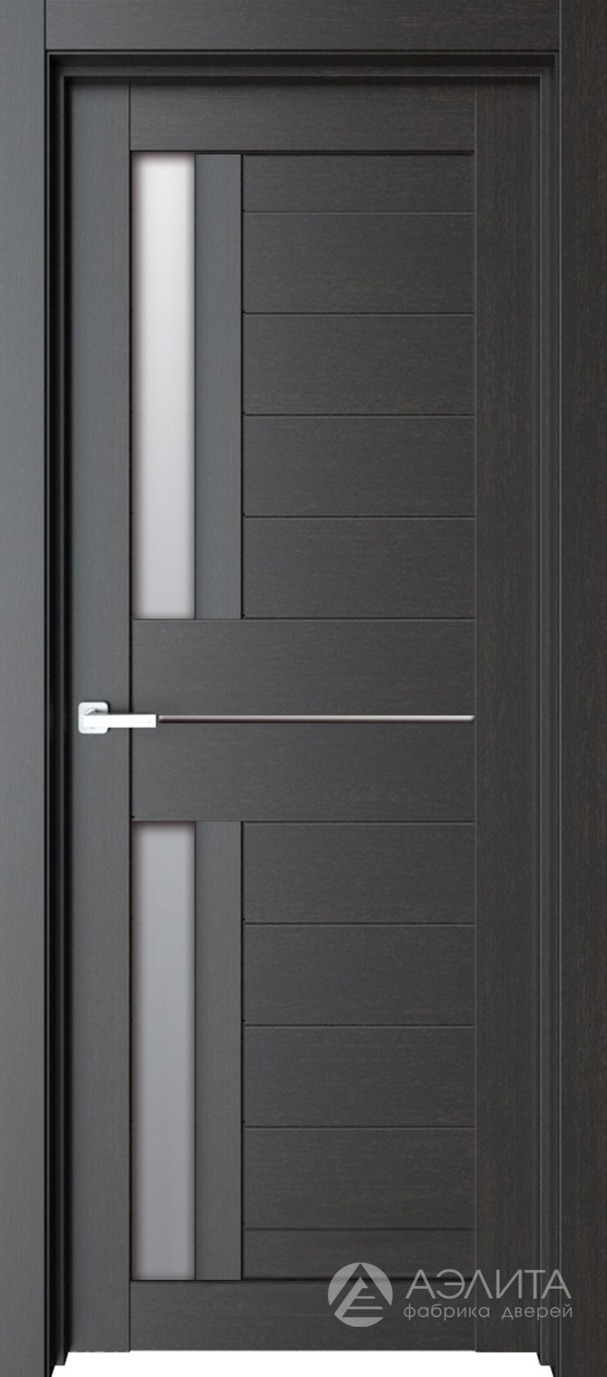 Дверь экошпон 19К с матовым стеклом 600х2000 Дверь экошпон 19К с матовым стеклом 600х2000