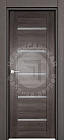 Дверь экошпон 7К с матовым стеклом 600х2000