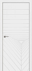 Дверь глухая Графика 12 белый эмалит 800х2000