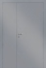 Дверь глухая ДГ + ответка с притвором серая эмаль 345+845х2050