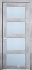 Дверь экошпон 9К с матовым стеклом 600х2000 Дверь экошпон 9К с матовым стеклом 600х2000