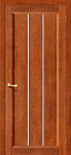 Дверь из массива сосны Вега 19 ДО со стеклом орех тёмный 600х2000