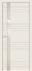 Дверное полотно Эмаль SCANDI N Z1 900х2000 цвет Слоновая кость стекло Лакобель