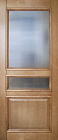 Дверь из массива сосны Багет 1 ДО со стеклом 800х2000