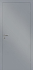 Дверь глухая ДГ с притвором серая эмаль 645х2050