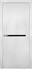 Дверь экошпон Sky S2 с белым стеклом 800х2000